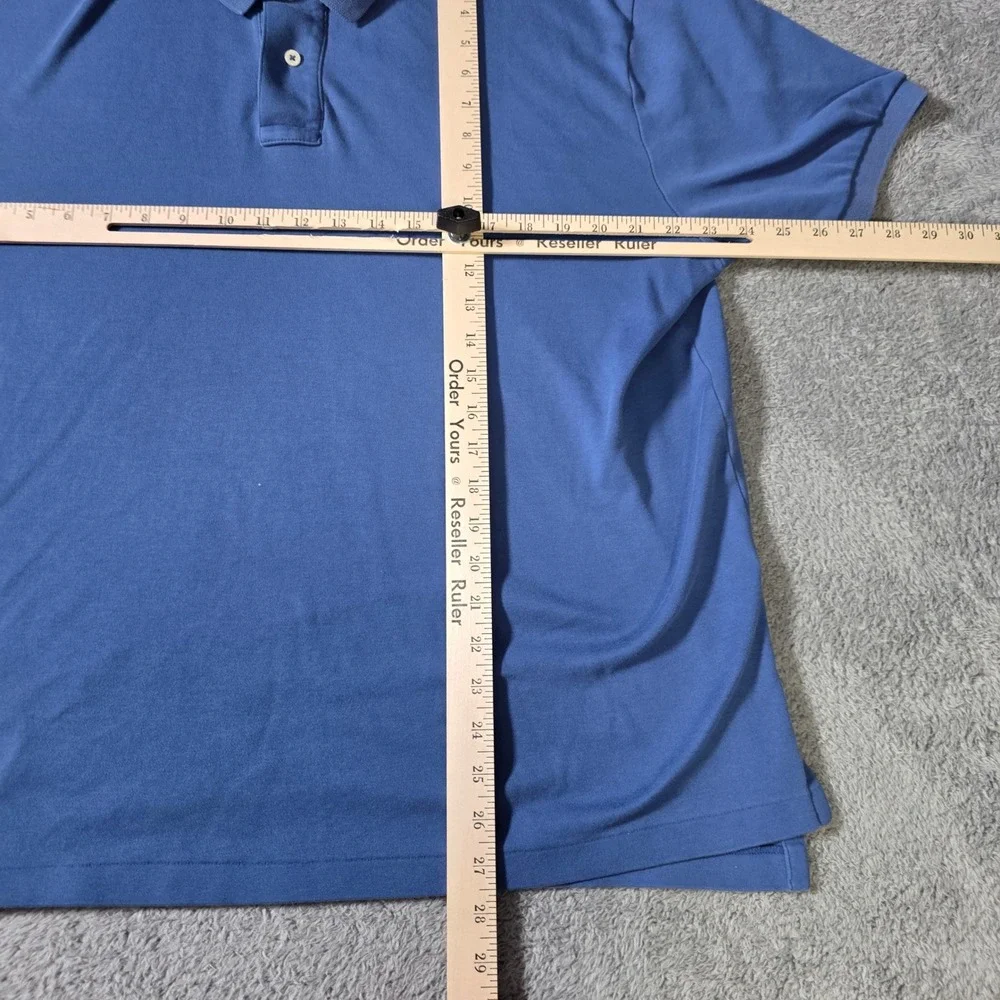 Polo Ralph Lauren Mens XL Polo Shirt Blue Short Sleeve Cotton Embroidered Pony